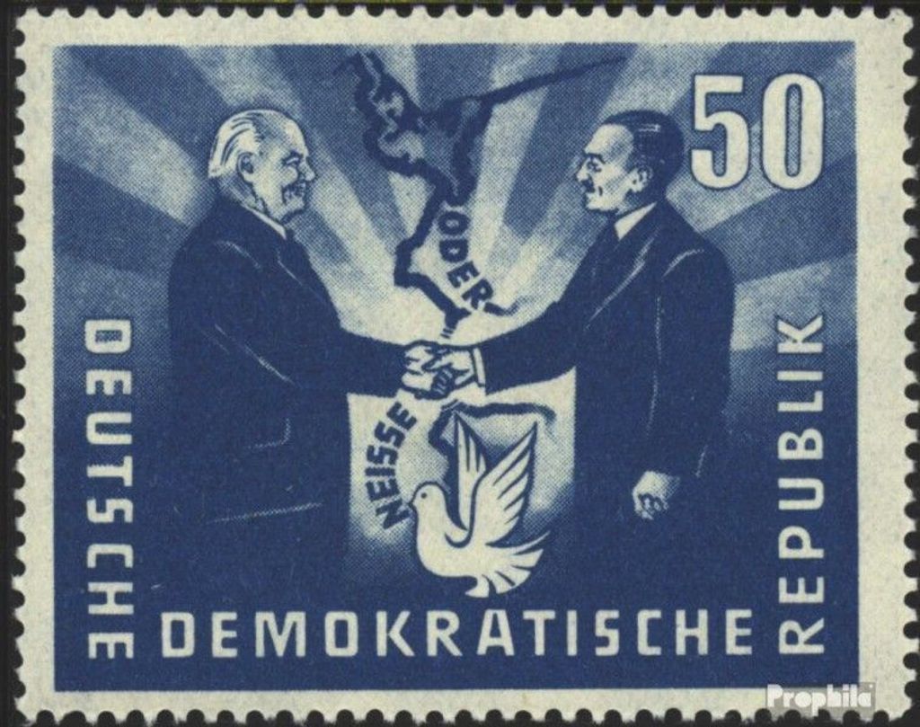 Briefmarken DDR 1951 Mi 285 postfrisch Deutsch-polnische Produktbild 