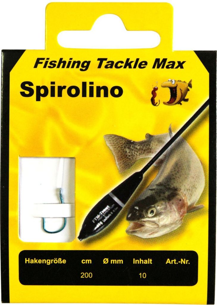 FTM Haken gebunden Sbirolino 200cm - 10 Forellenhaken, Hakengröße/Schnurdurchmesser:Gr. 2 / 0.20mm