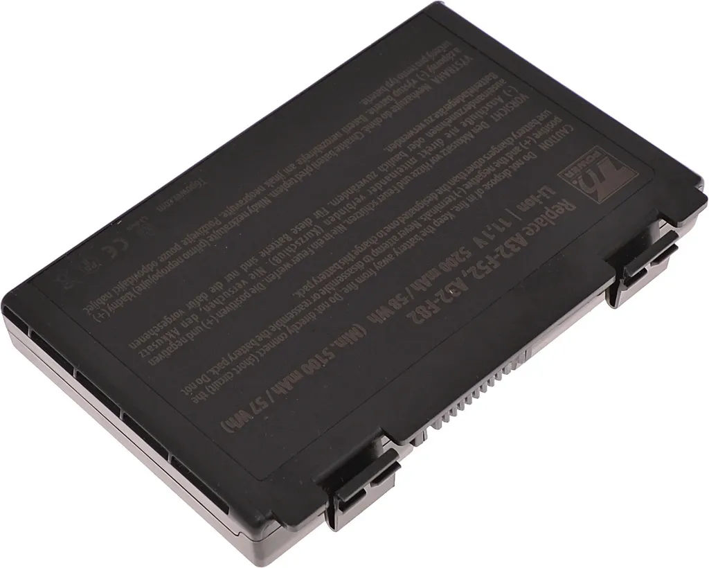 Batteria T6 Power per Asus K40AC, Li-Ion, 11,1 V, 5200 mAh (58 Wh), nero - 3