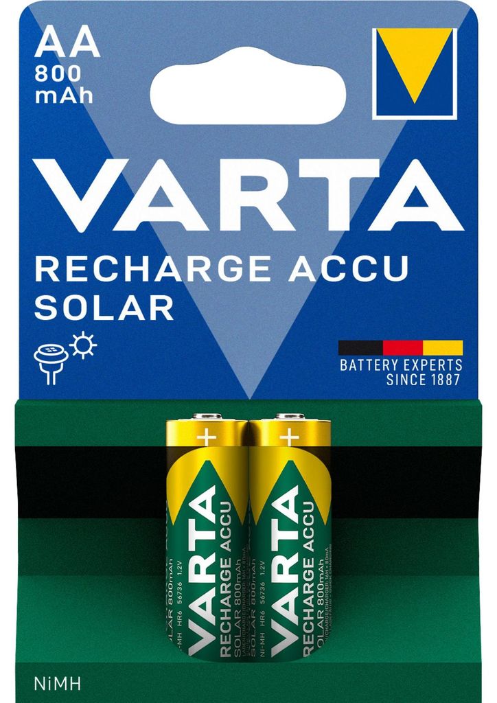 VARTA Solárna batéria AA LR6 Mignon 2ks 800 mAh Obrázok produktu 