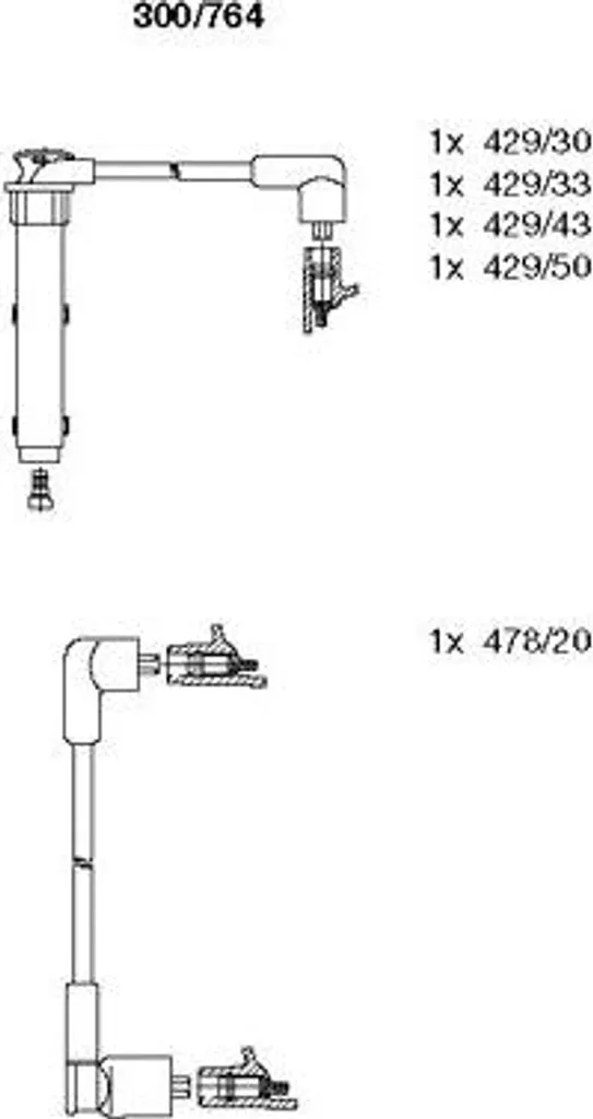 Set Cavi Accensione BREMI 300/764 per Freelander 1.8 16V OE Quality