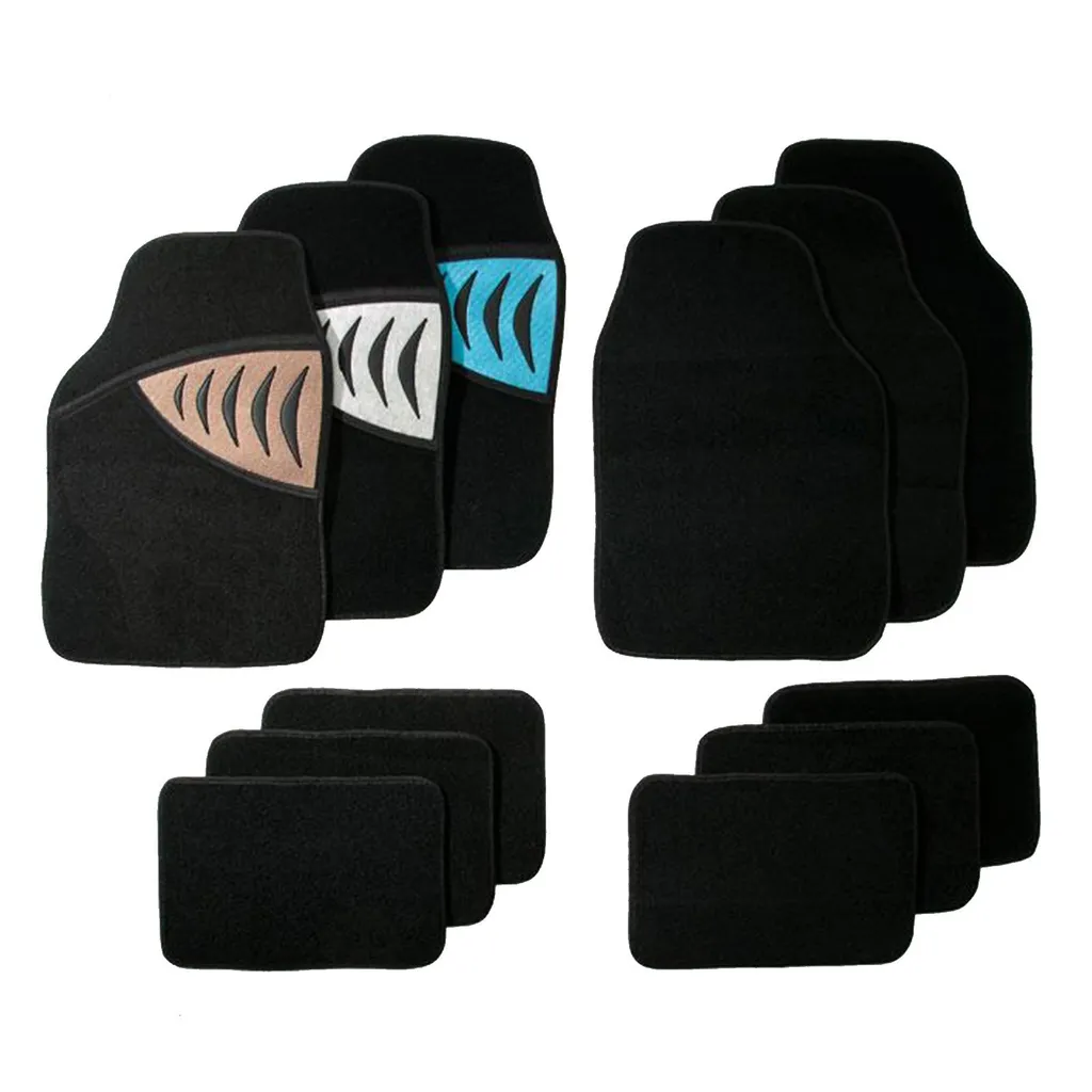 Tappetino auto Silverstone set 4 pezzi nero bronzo - 4