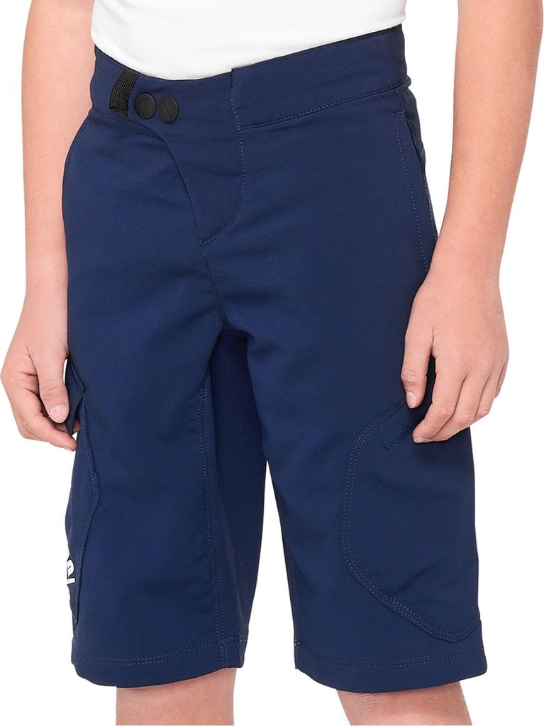 100% Kinder Fahrradshorts Ridecamp , Navy - Marineblau, 24