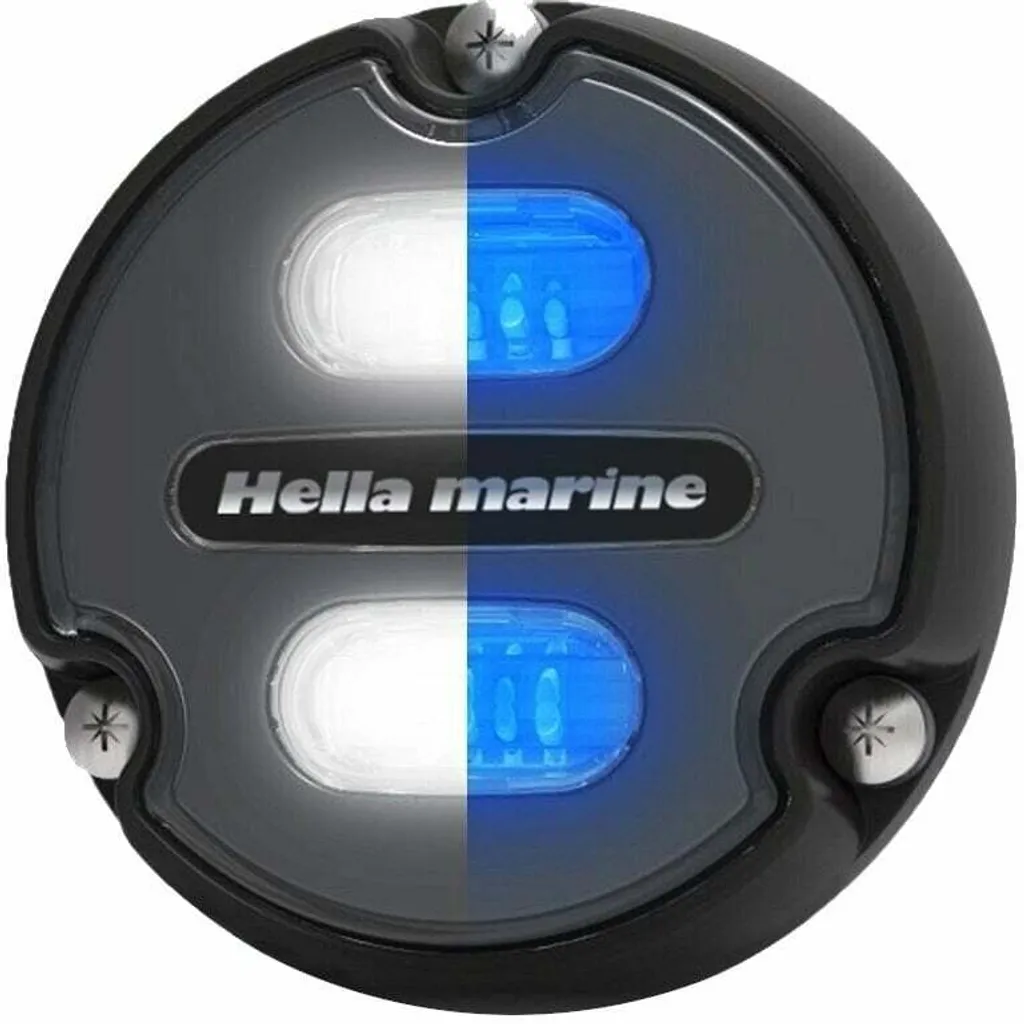 Projecteur Apelo A1 Lentille Anthracite Étanche Blanc Bleu Hella Marine
