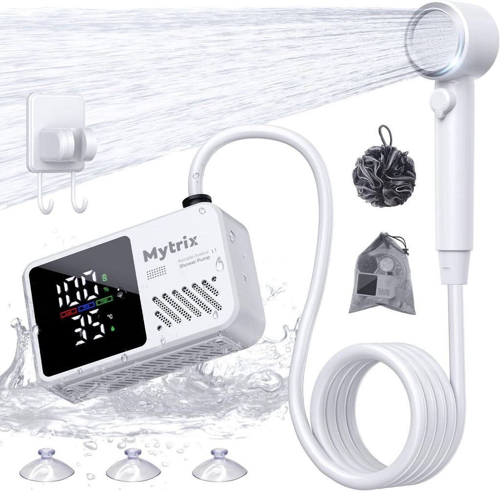 Mytrix Přenosná kempingová sprcha – vysoký tlak vody 10 Obrázek produktu 