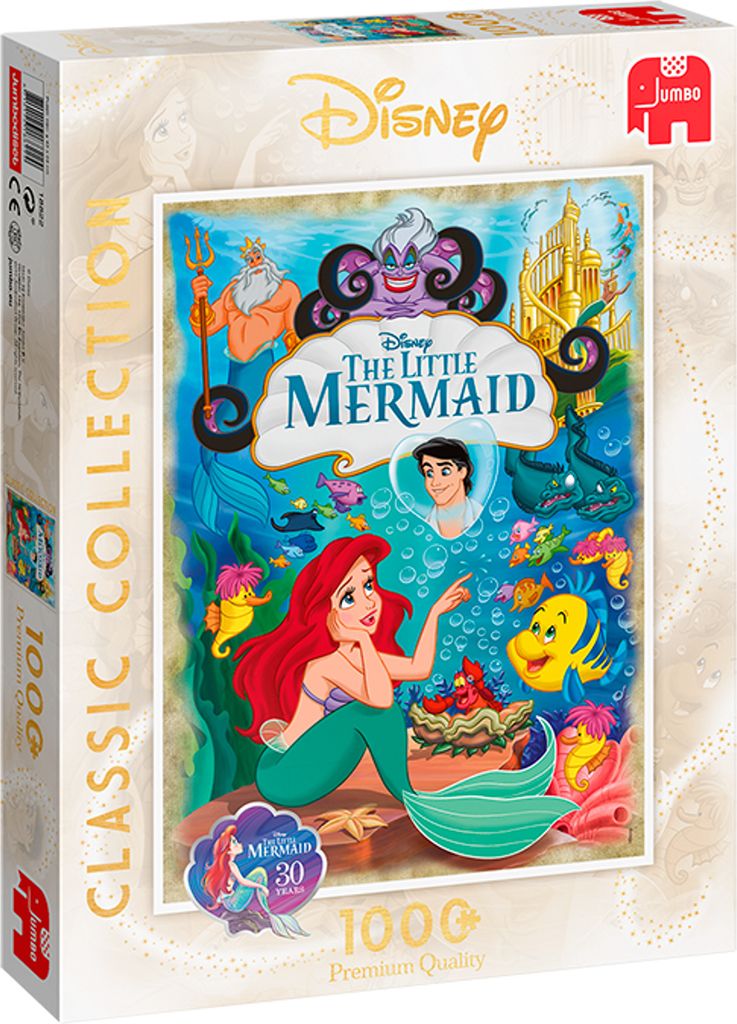 Jumbo Spiele 18822 - Disney Classic Collection The Little Mermaid Puzzle (1000 Teile)