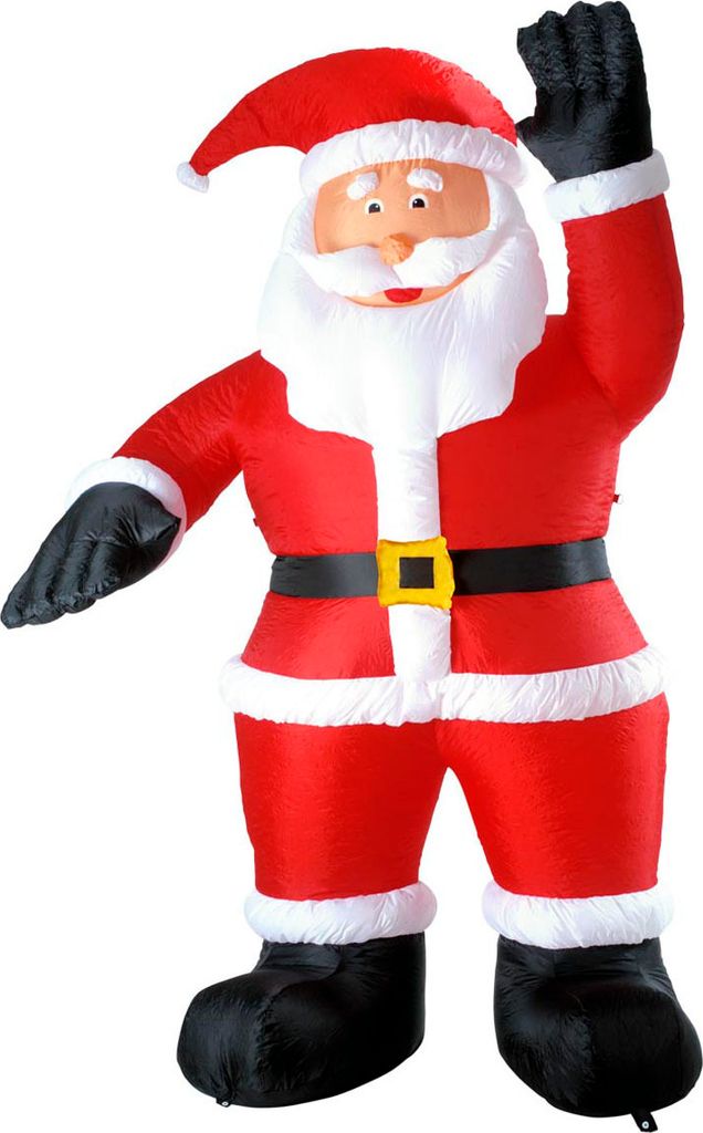 AUFBLASBARER WEIHNACHTSMANN LEUCHTEND 244 cm