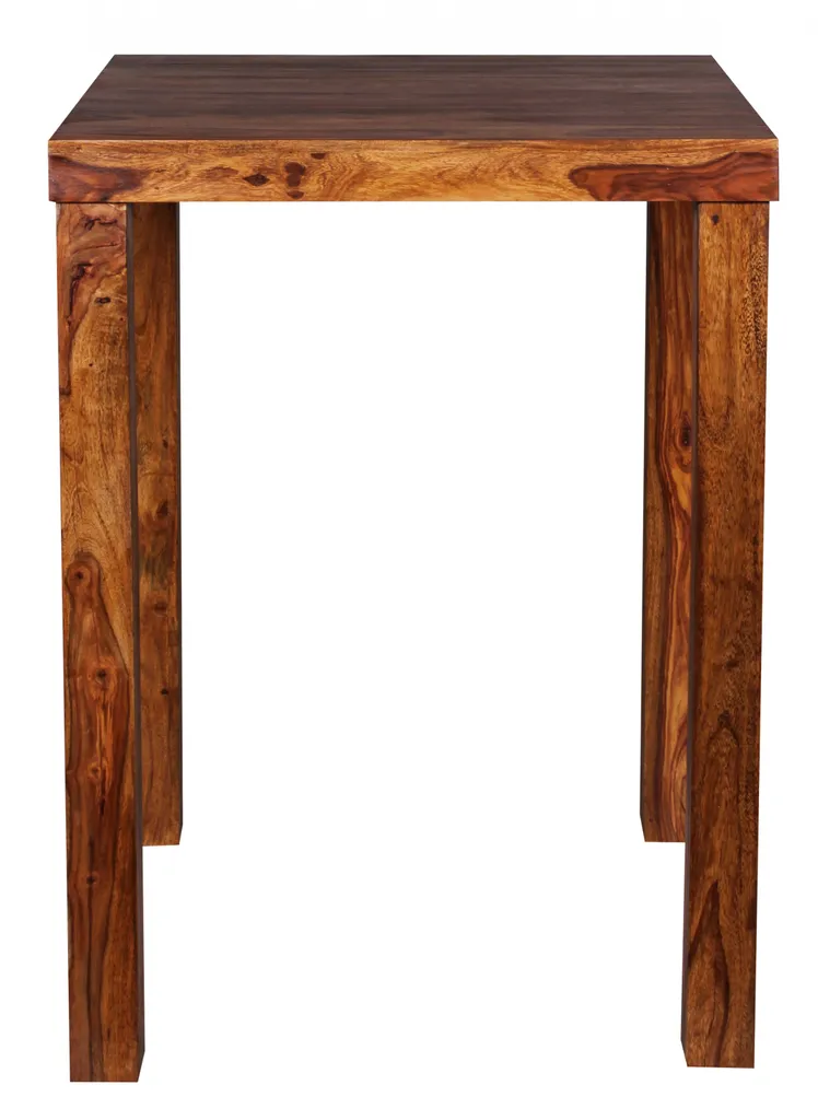 Table de bistrot haute 80 cm en bois massif pour coin repas convivial - 3