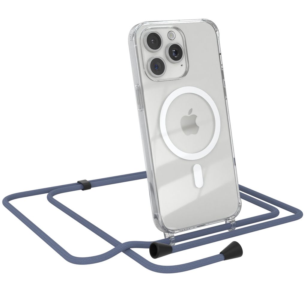 EAZY CASE - Handykette kompatibel mit Apple iPhone 15 Pro Max Kette zum Umhängen Stoßfest Handyhülle für Apple iPhone 15 Pro Max Silikon Hülle...