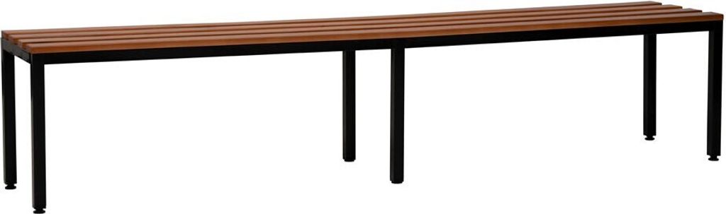 Gürkan Garderobenbank 107241 schwarz, buche Holz 200,0 cm
