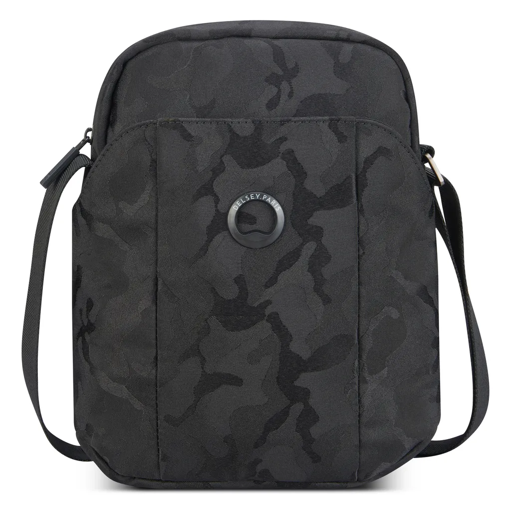DELSEY PARIS borsa per tablet borsa a tracolla Picpus Vertical Mini Crossbody Bag Black Camouflage nero