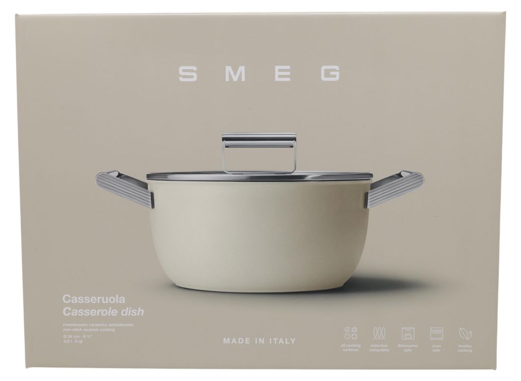 Smeg CSF2412CRM, 5,4 L, Krém, Hliník, Nerezová oceľ, Obrázok produktu 