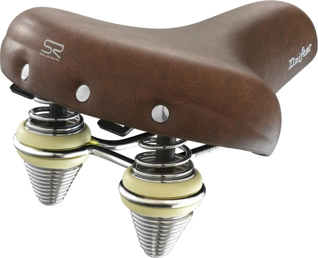 Selle Royal Drifter Selle Large Marron avec Suspension à Ressorts