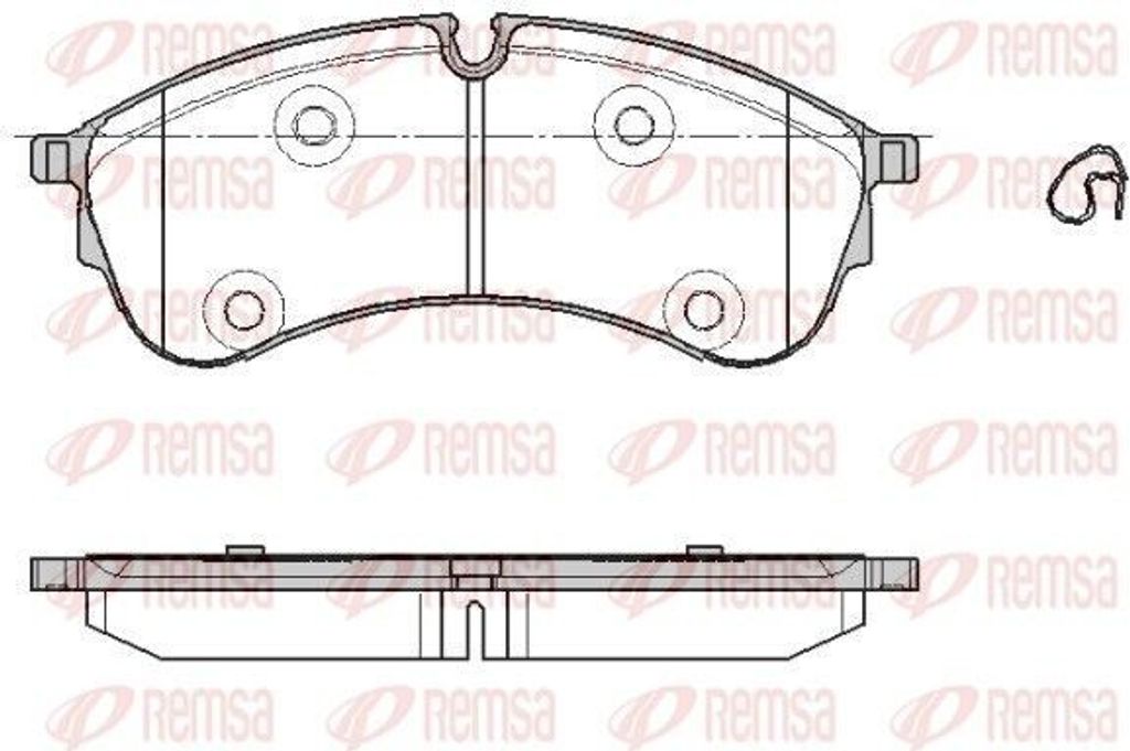 REMSA Bremsbeläge Satz Vorne Bremsklötze für VW Crafter Kastenwagen (SY, SX) 1847.00