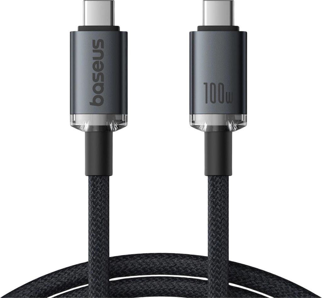 USB-C to USB-C Cable Baseus Crystal Shine Series, 100W, 5A, Image du produit 