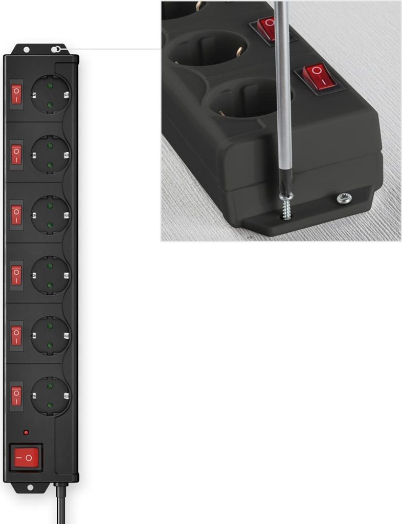 Hama 00223160 Intelligente Steckerleiste 6 AC-Ausgnge 1,4 m Produktbild 