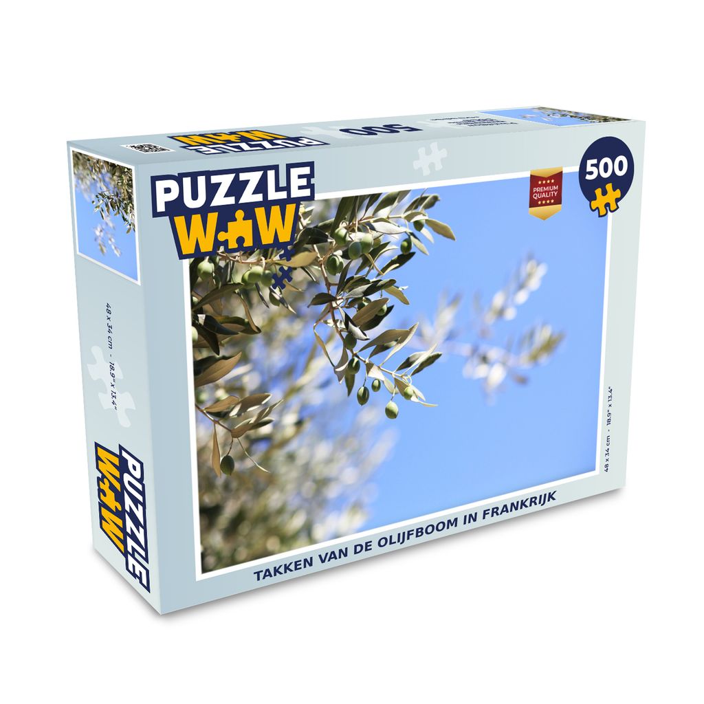MuchoWow Puzzle 500 Teile Zweige des Olivenbaums in Frankreich - 500 Teile - Kinder - Selberbauen - Puzzlespiele