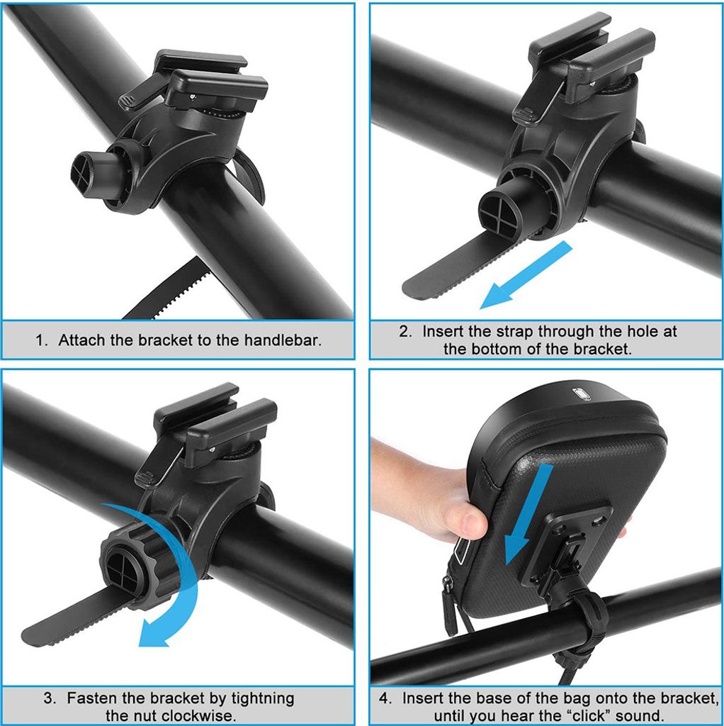 Wasserdicht Handyhalterung Handyhalter Fahrrad Lenkertasche Produktbild 6