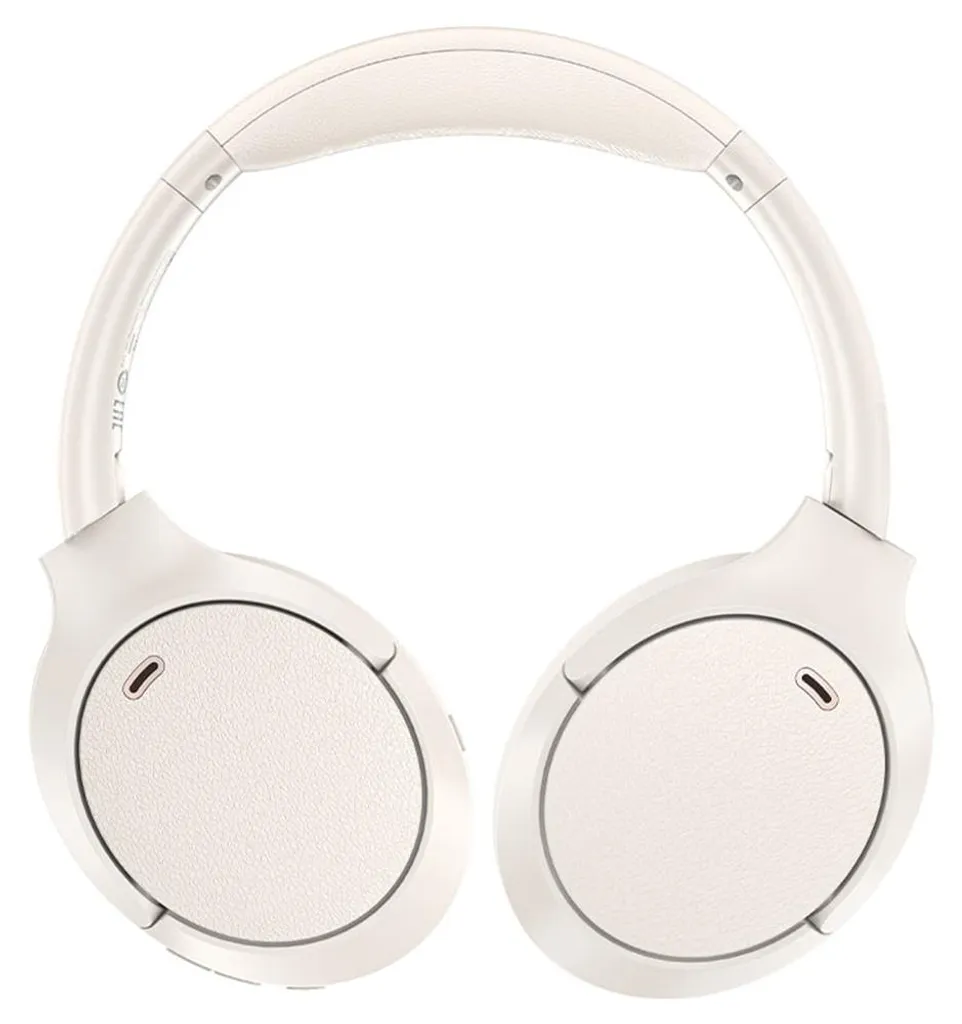 Casque audio Bluetooth 5.3 avec réduction de bruit active H6 blanc