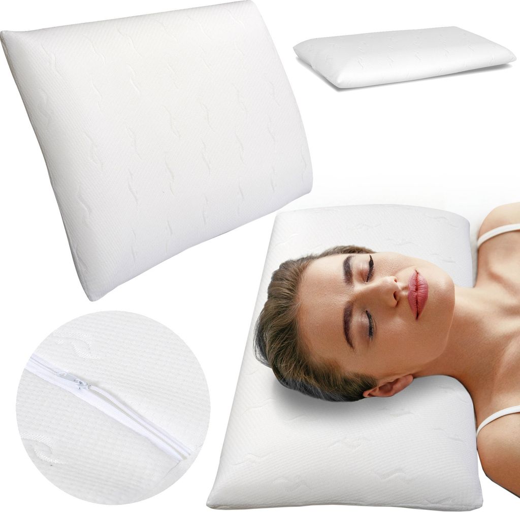 Orthopädisches Nackenstützkissen 70X36 Memory Visco Thermoplastic Foam Kopfkissen Nackenkissen