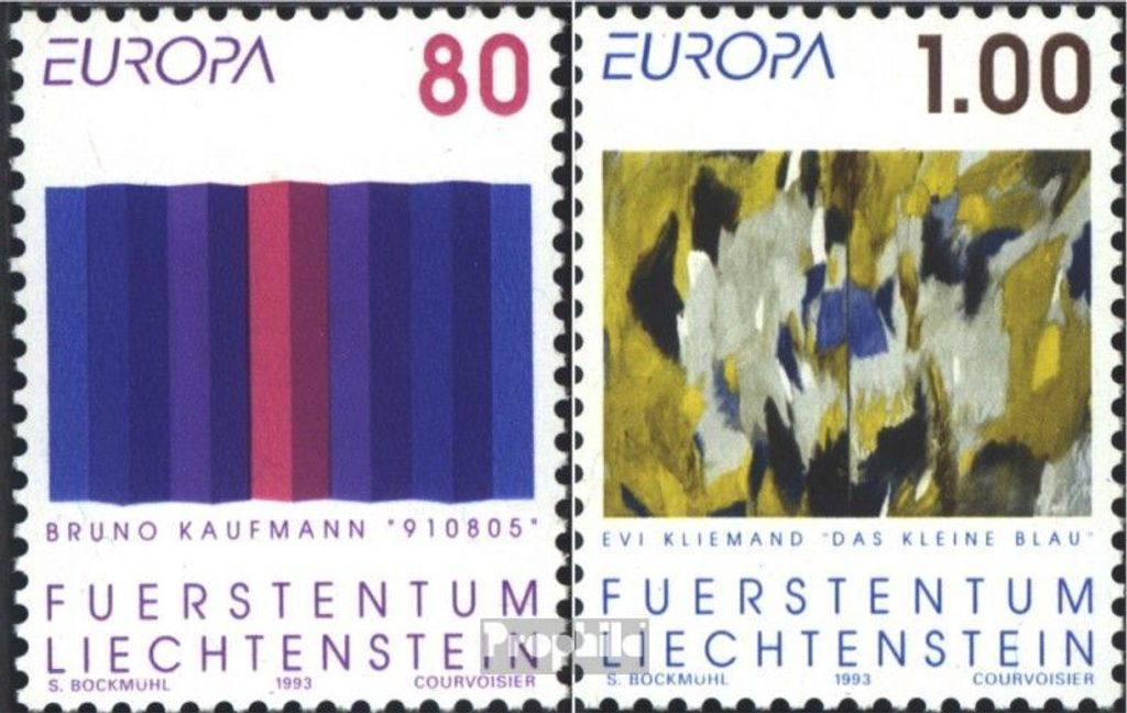 Briefmarken Liechtenstein 1993 Mi 1054-1055 (kompl.Ausg.) postfrisch Europamarken