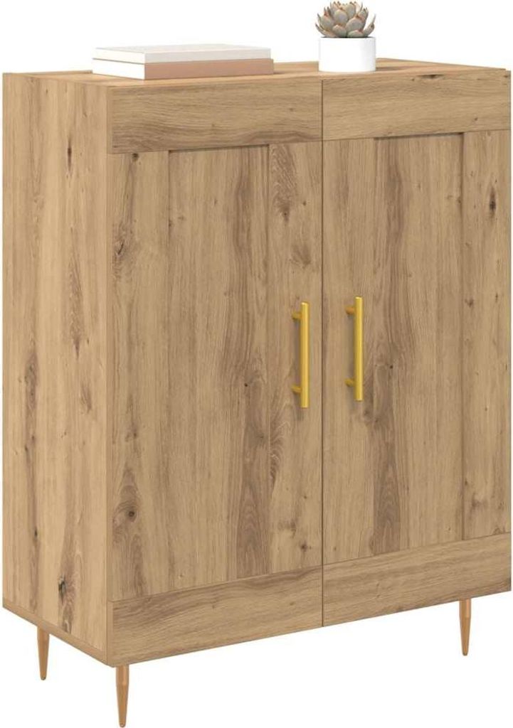 Langlebige Sideboard Artisan-Eiche 69,5 x 34 x 90cm Verbundholz und Eisen - Möbel428564 - Kommoden
