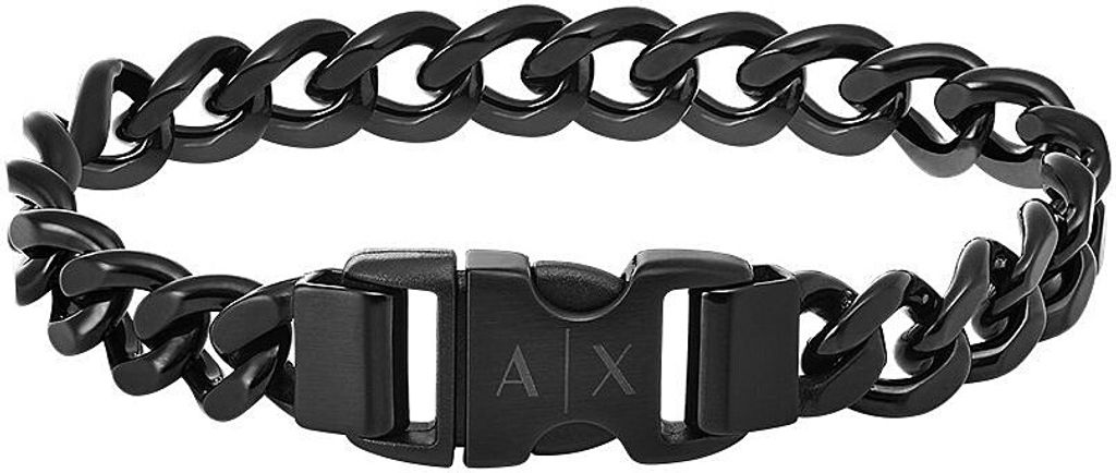 Armbanden Kettenarmband Armani Exchange Schwarz Kollektion Logo - mann
