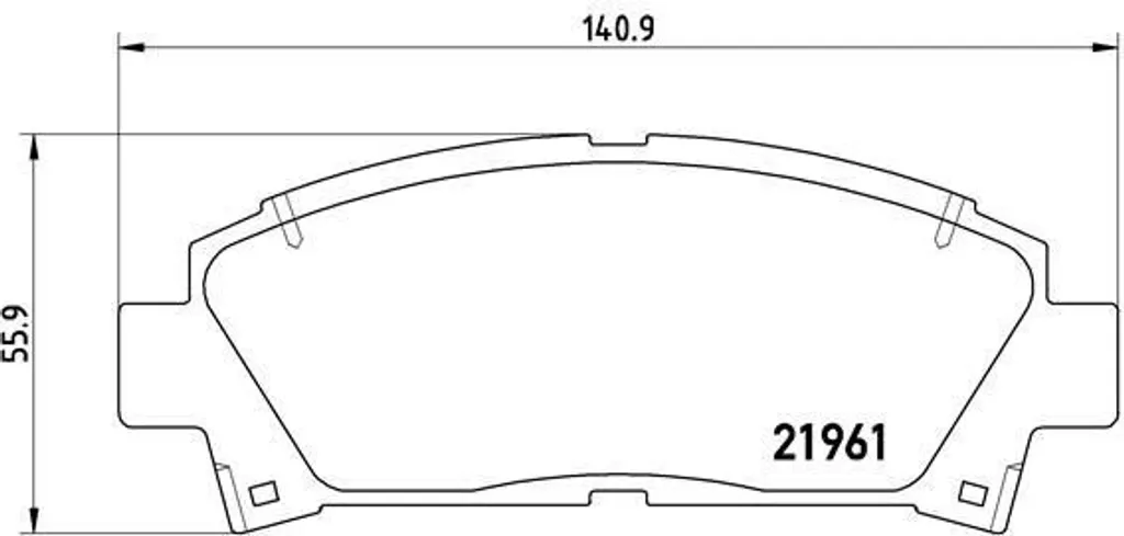 Plaquettes de frein avant pour Toyota Carina E et Avensis T22 Brembo