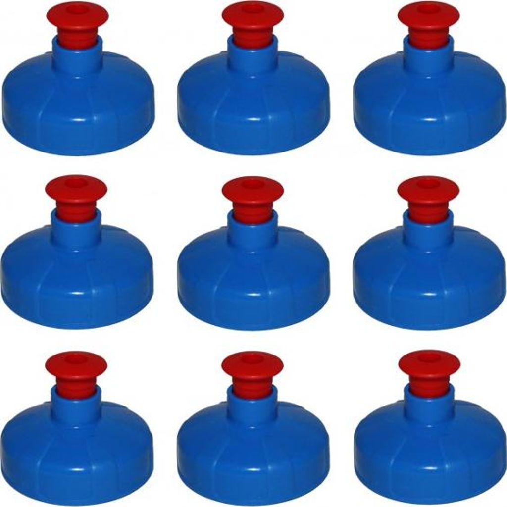 9x Push-Pull Deckel, Trinkdeckel passend für Kavodrink Tritan und Polycarbonatflaschen
