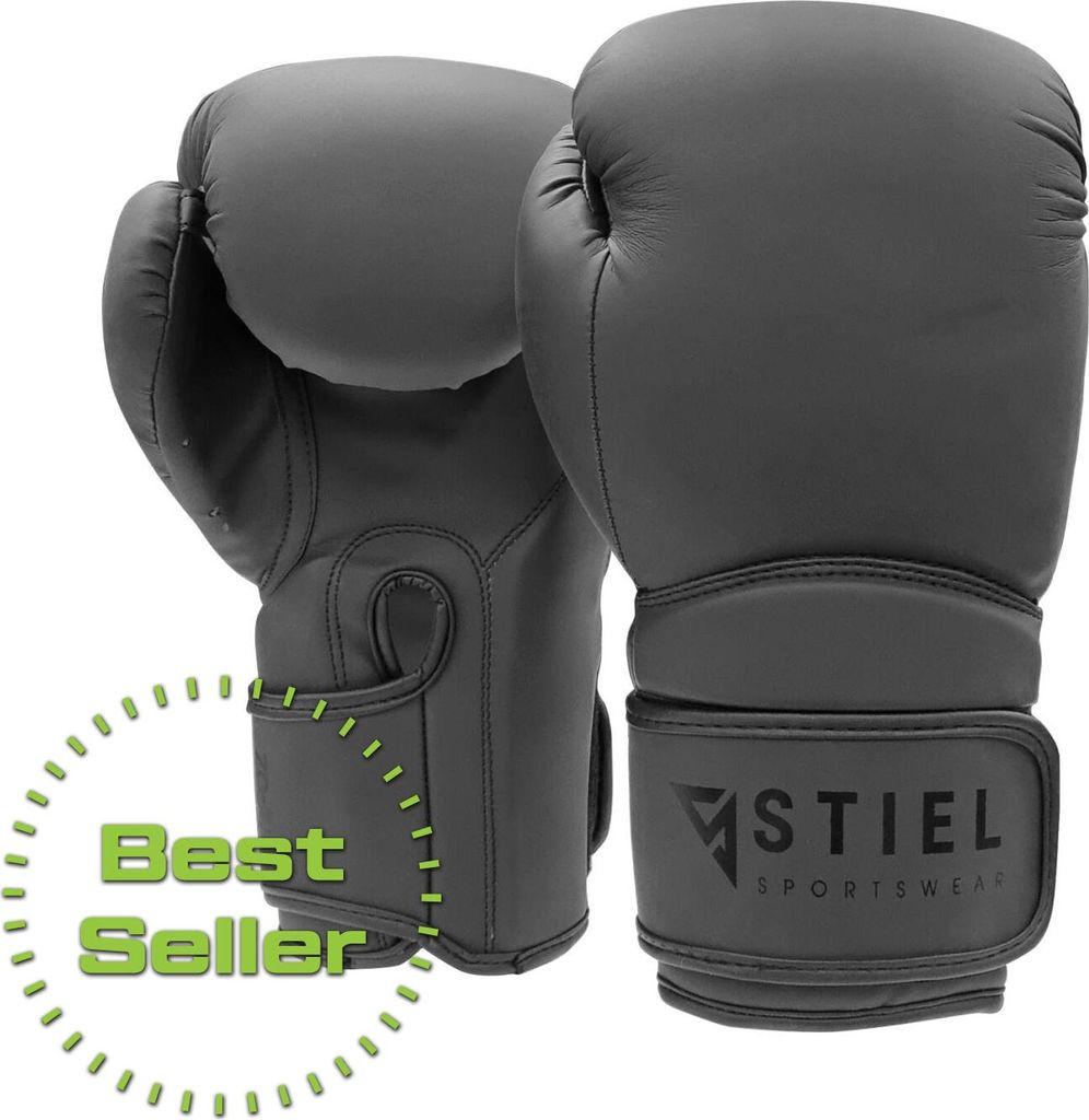 Stiel Metal DX Boxhandschuhe - Polyurethan- Mattschwarz - 2 oz.