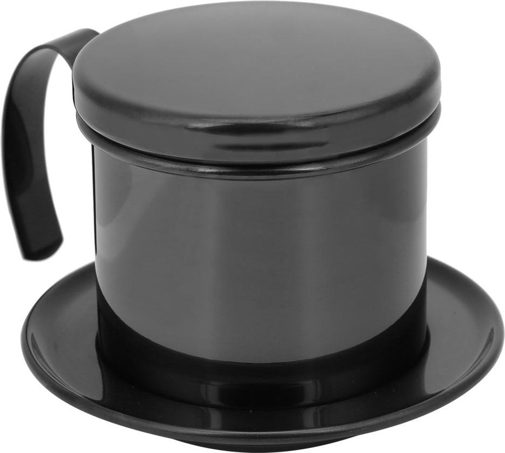 Vietnamesisch Edelstahl Kaffee Filter Tropf Kanne Topf Haus Küche Büro Restaurant Cafe UseGloss Black