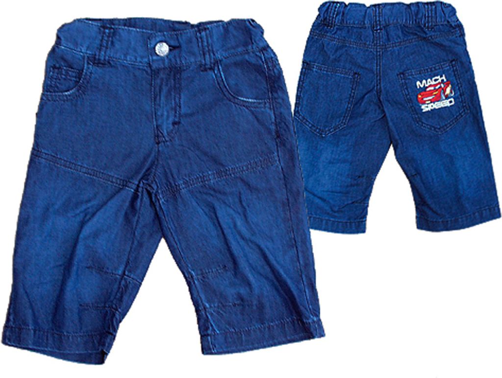 73870 Disney Cars Jeans-Bermuda Junge Blau Gr. 104, bequeme und stylische Bermuda-Shorts für Jungen