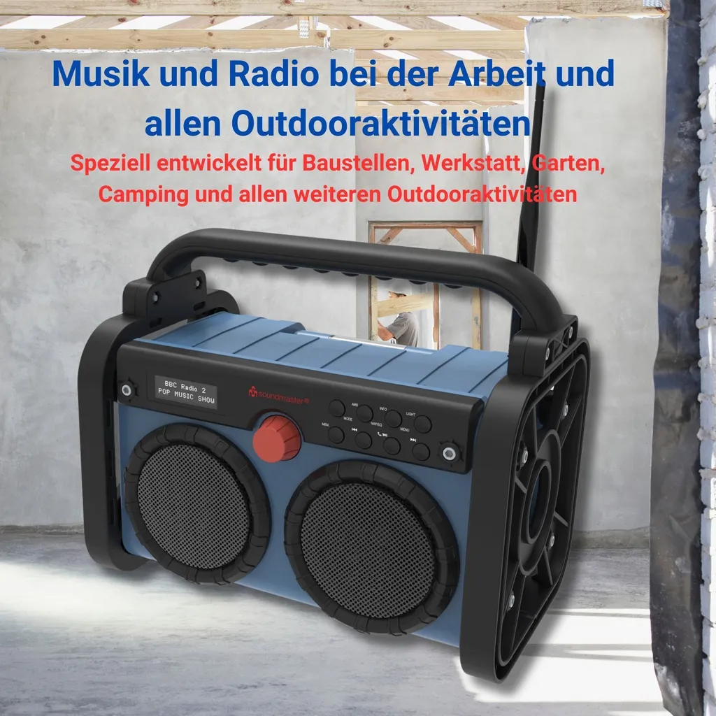 Radio Stéréo DAB+/FM Bluetooth DAB85BL - Son Haute Qualité et Lampe LED - 10
