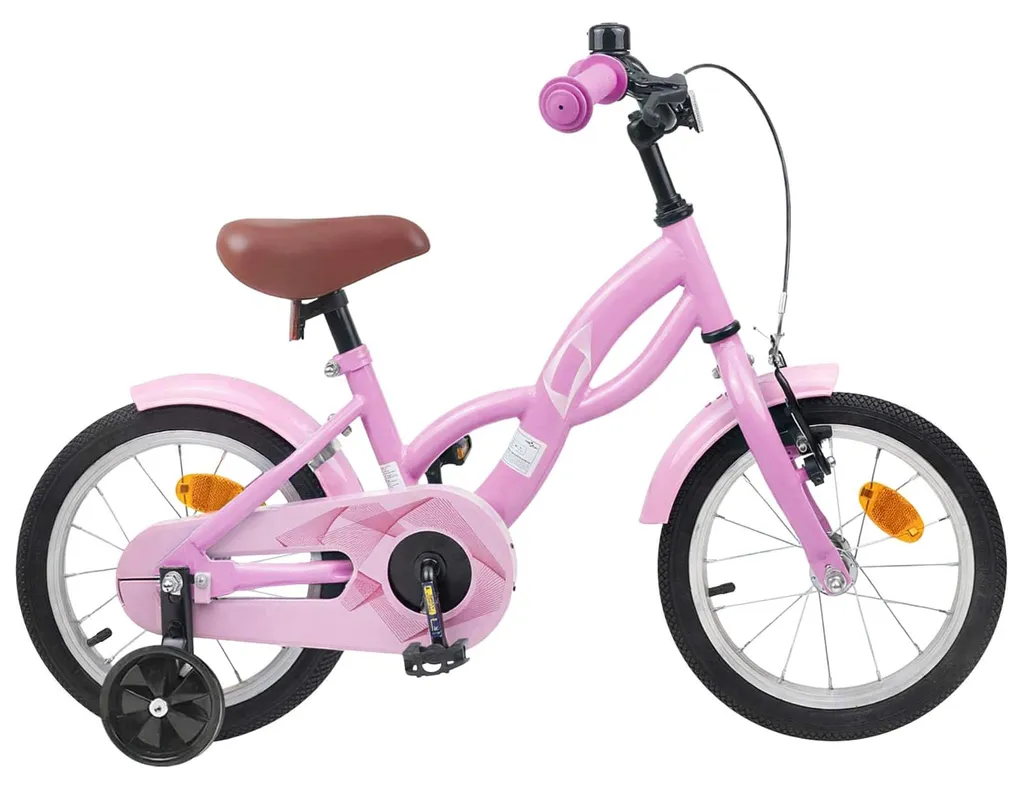 Vélo enfant sécurisé 12 pouces rose vidaXL : stable et facile à monter