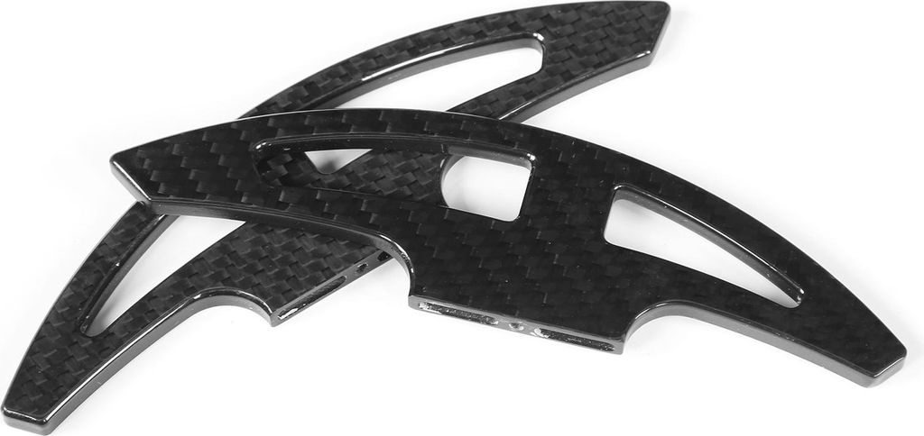 Verlängern Sie die Länge der Upgrade-Schaltwippen aus Kohlefaser in glänzendem Schwarz als Ersatz für E46 E90 E92 E93 M3 08-13