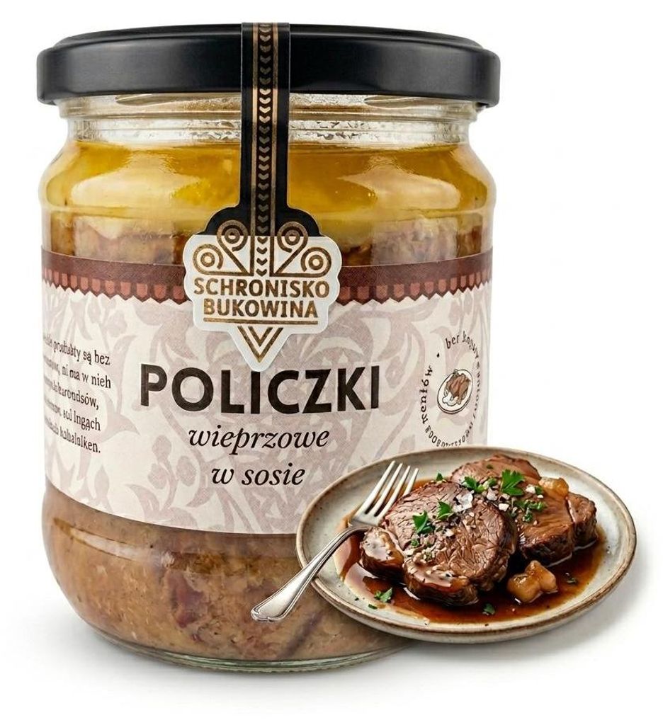 Policzki wieprzowe 400g - Schronisko Bukowina Zdjęcie produktu 