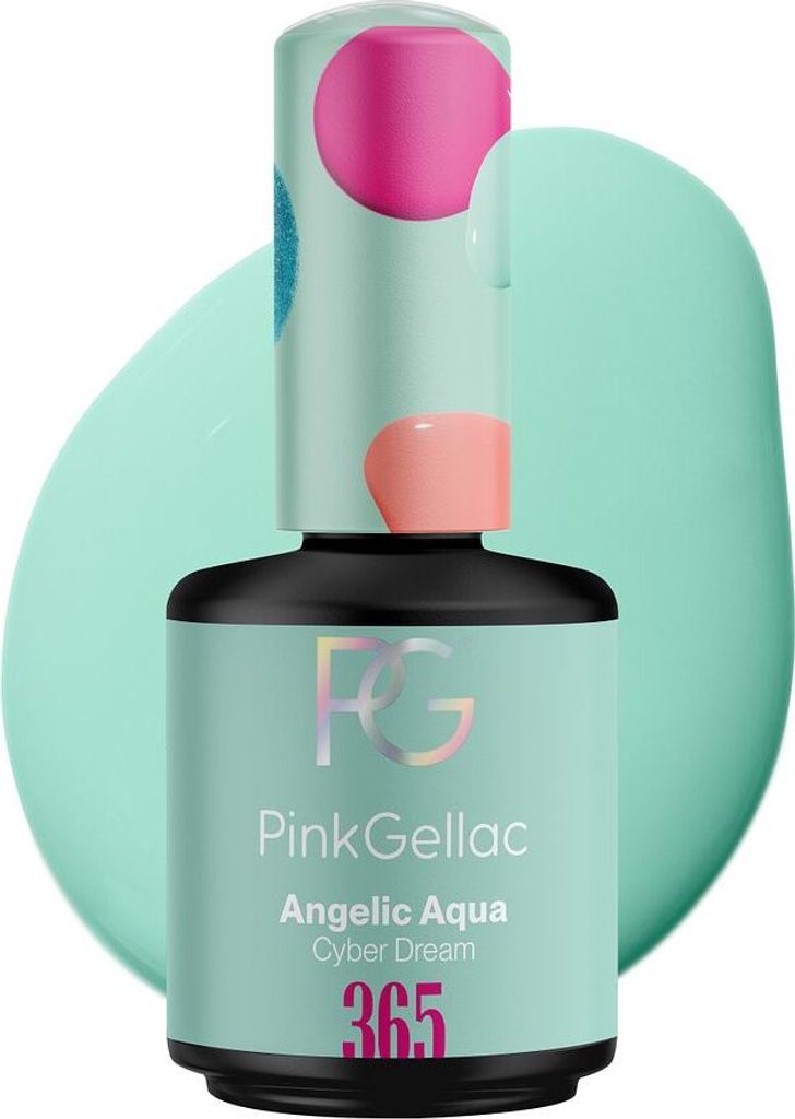 Pink Gellac - Shellac Nagellack 15 ml - Angelic Aqua Gellack - UV Nagellack