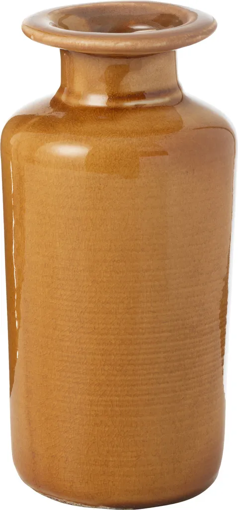 Vase en Porcelaine Nova Moutarde Large - Idéal pour Bouquets Volumineux