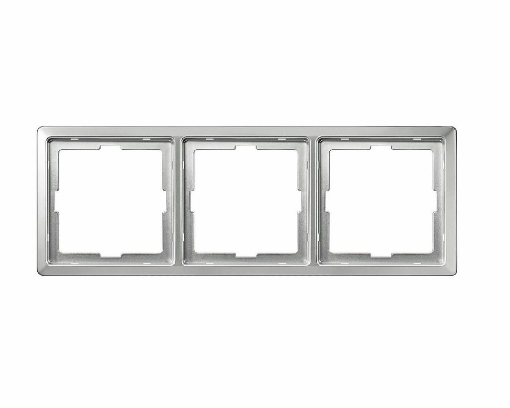 Merten artec aluminium silber Rahmen 3-fach 481360 Produktbild 