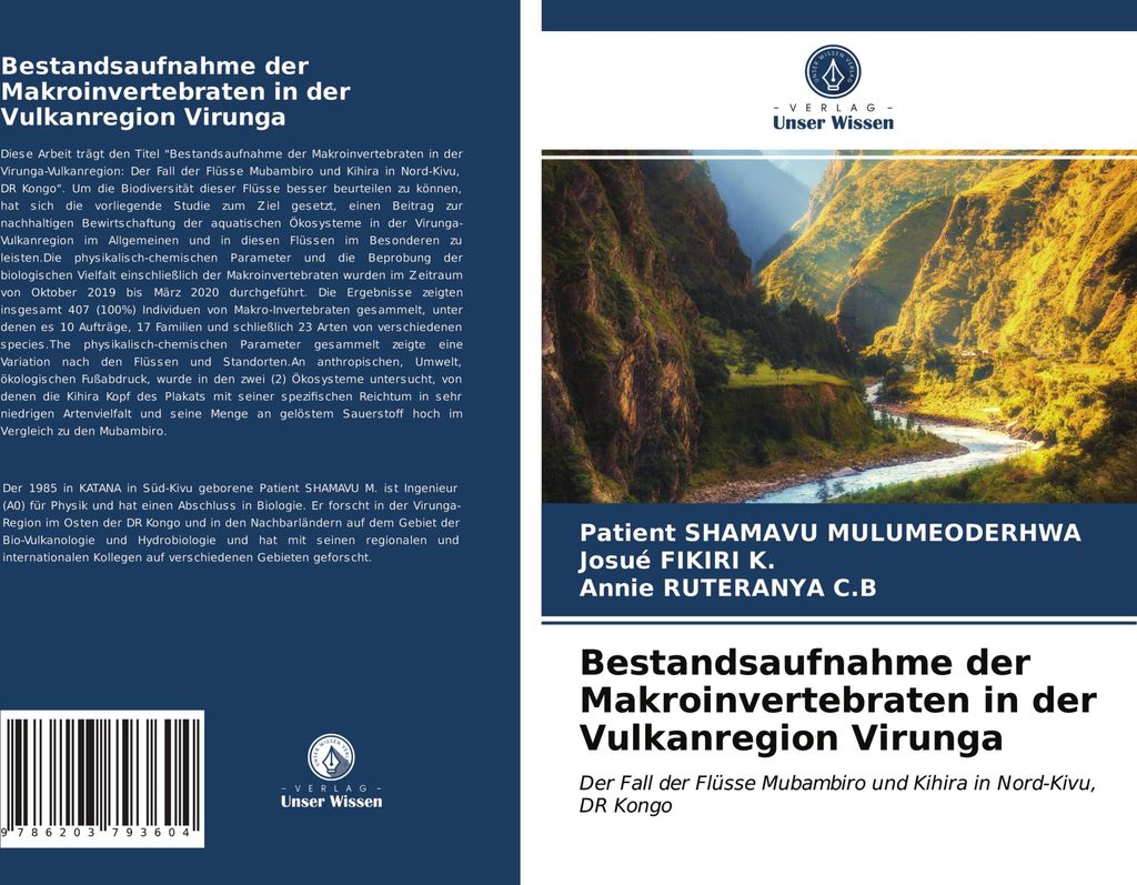 Bestandsaufnahme der Makroinvertebraten in der Vulkanregion Virunga