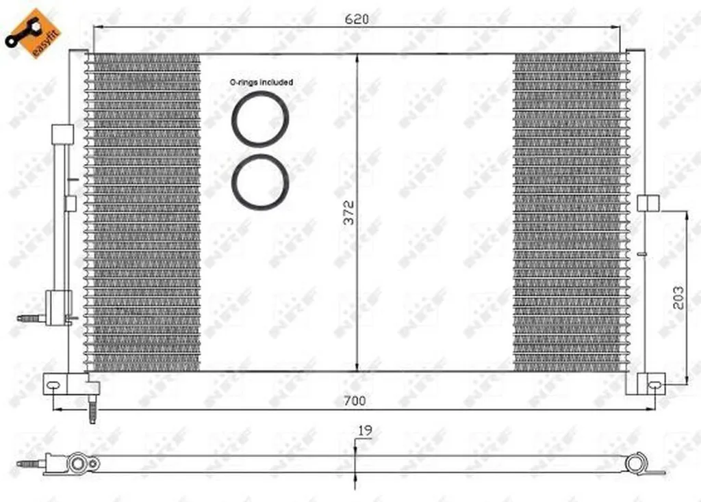 Réparer Fuite Clim Ford Mondeo III 00-07 avec ce Condenseur de Qualité