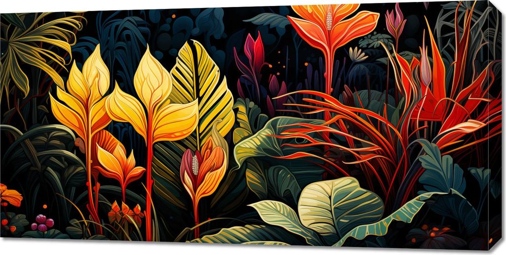 Bild 100x50cm Tropische Symphonie