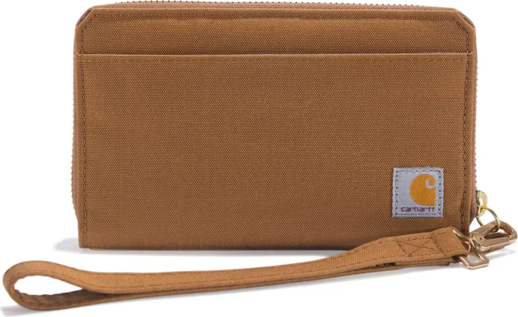 Carhartt B0000246 Portafoglio Donna Lay-Flat Brown: Spazio e Stile