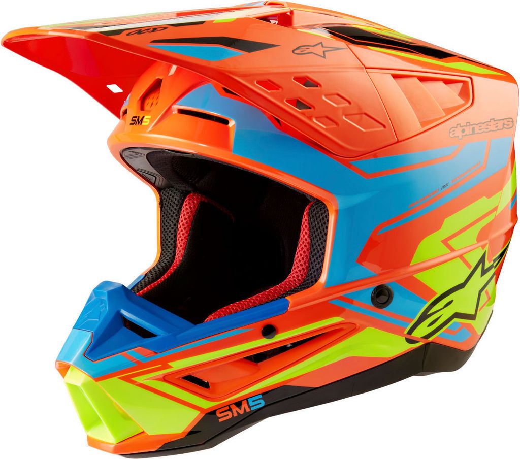 Alpinestars Motocross Helm Sm5 Act2 Or/C/ Größe: L