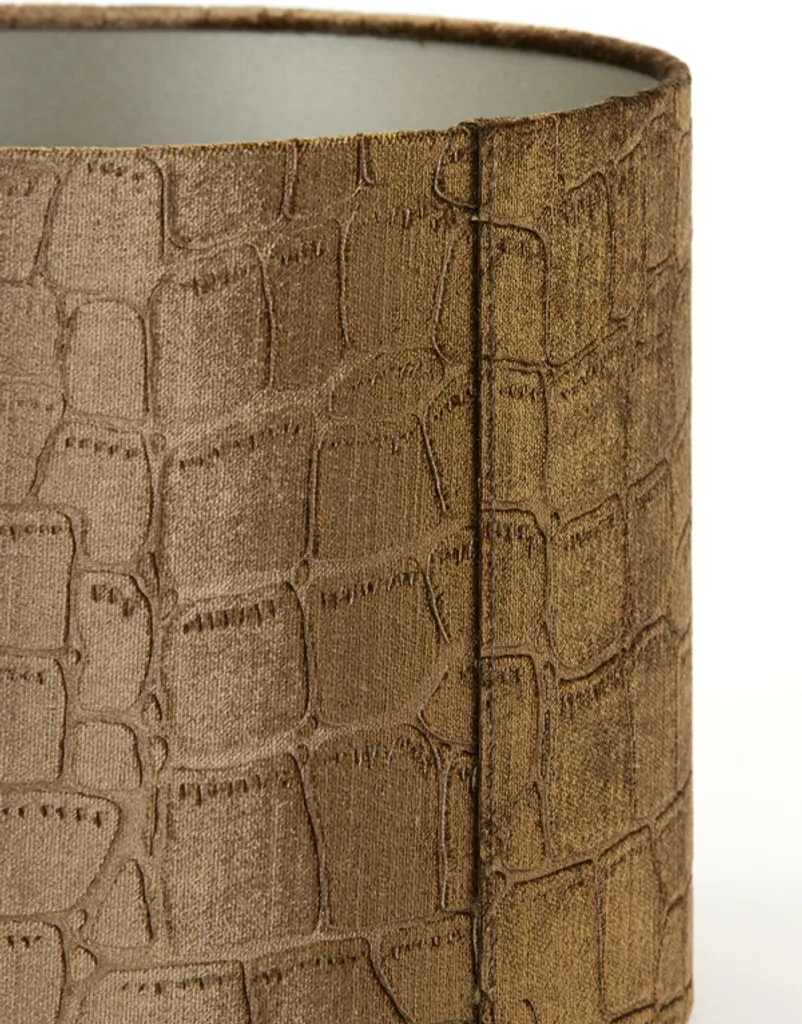 Abat-jour marron E27 Ø 25cm Praya pour une lumière douce sans reflets