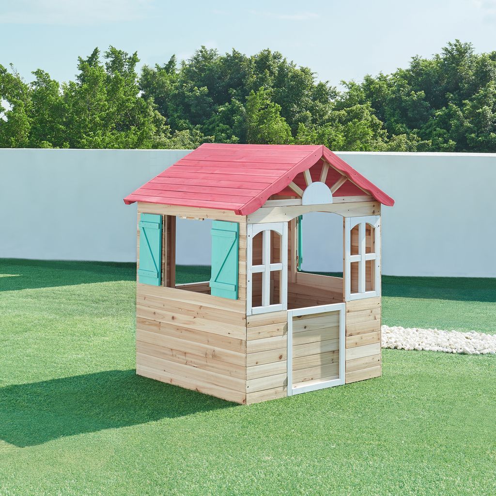Kinderspielhaus 'Lulä' Spielhütte 130x115x101 cm Holz Produktbild 
