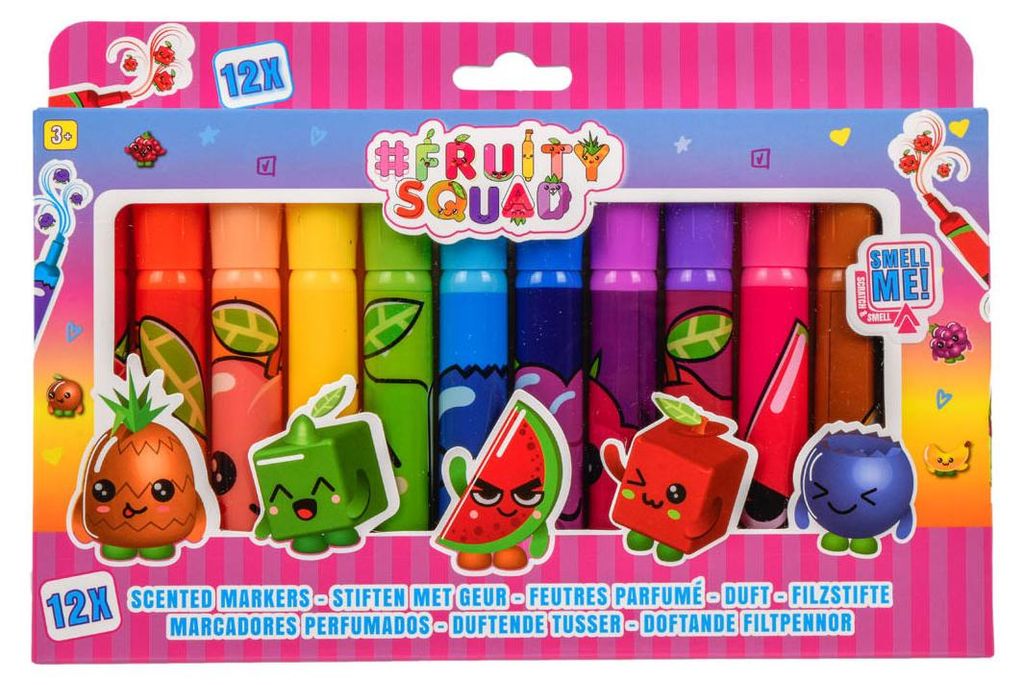 CANENCO FRUITYSQUAD pennarelli profumati 12 pz FS60353 Immagine del prodotto 