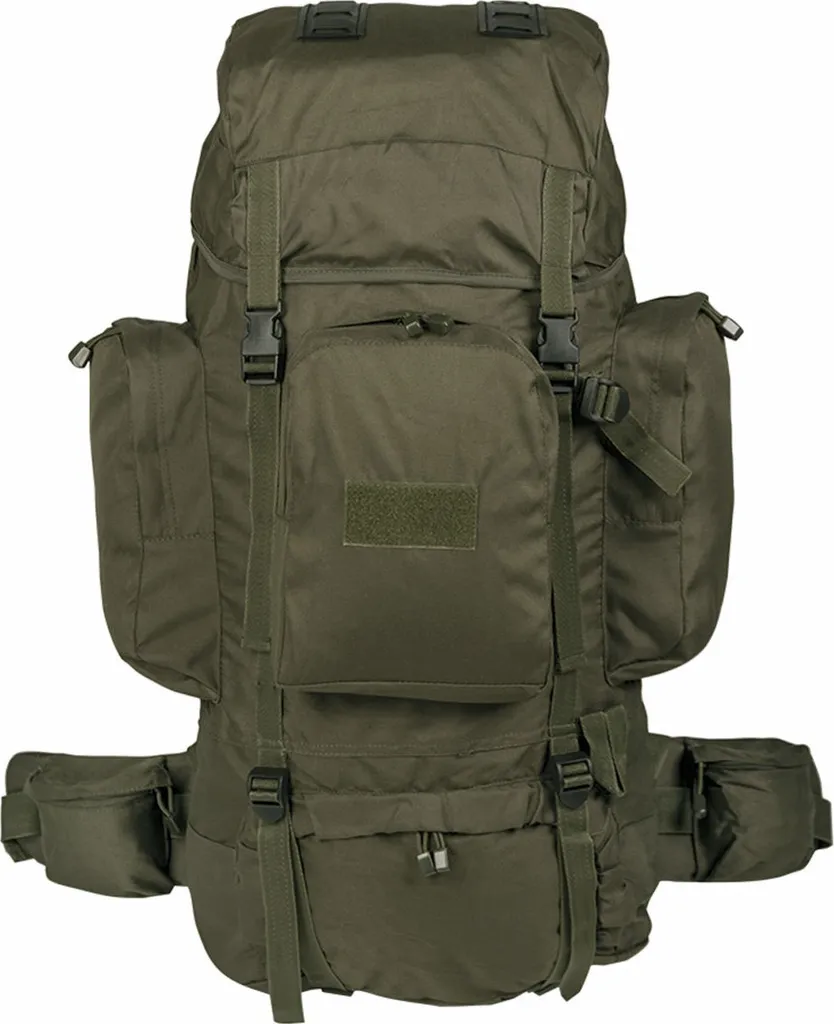 Sac à dos de randonnée militaire 88L olive - Équipement bivouac pro