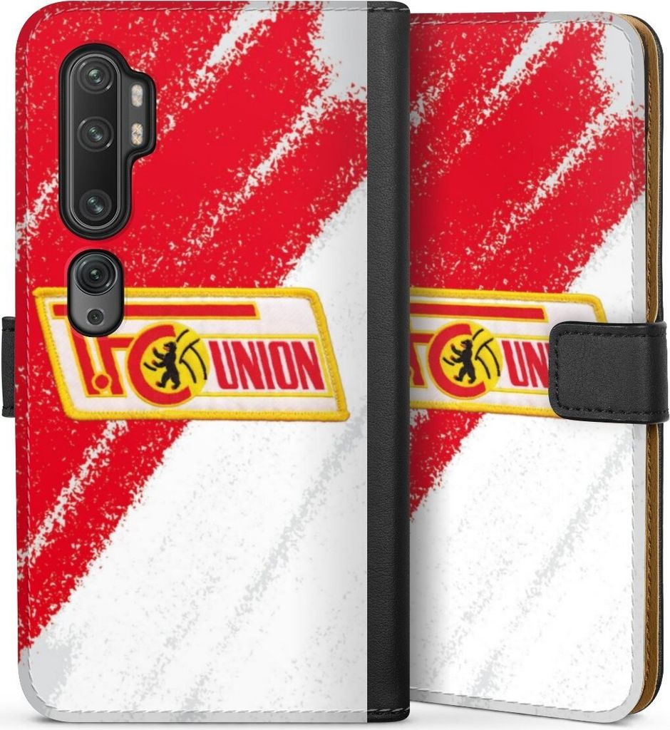 DeinDesign Klapphülle für Xiaomi Mi Note 10 Pro Handytasche Lederhülle Tasche 1. FC Union Berlin Logo Offizielles Lizenzprodukt