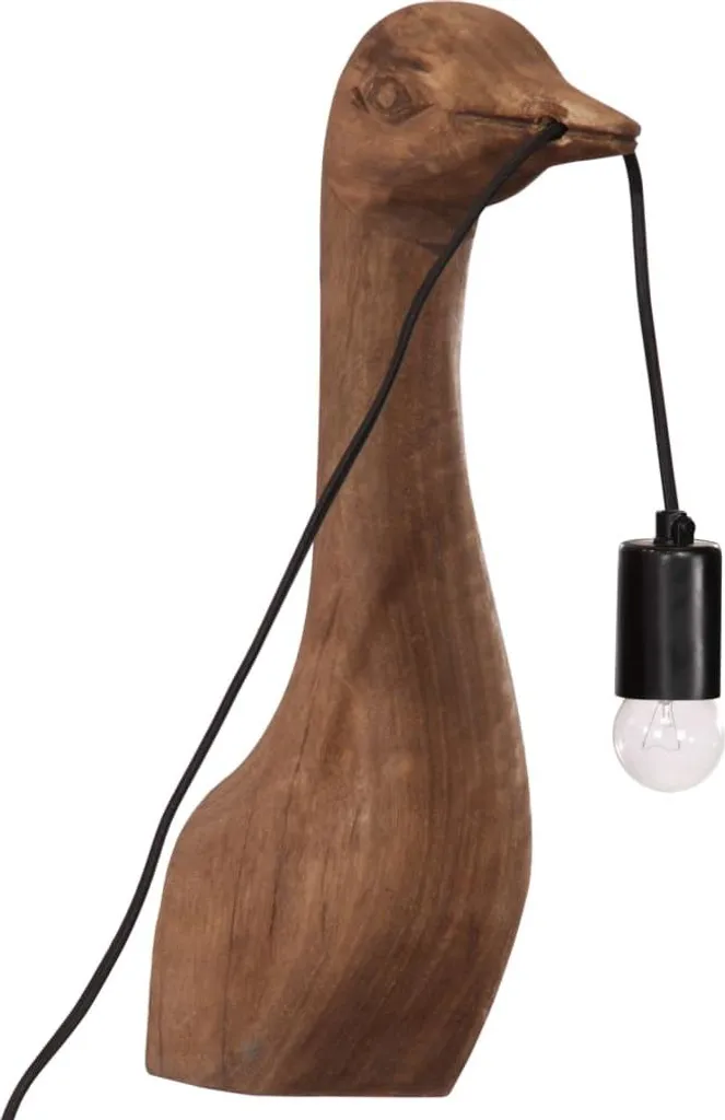 vidaXL Lampada da Parete Animale E27 25W - Applique Design in Legno Mango